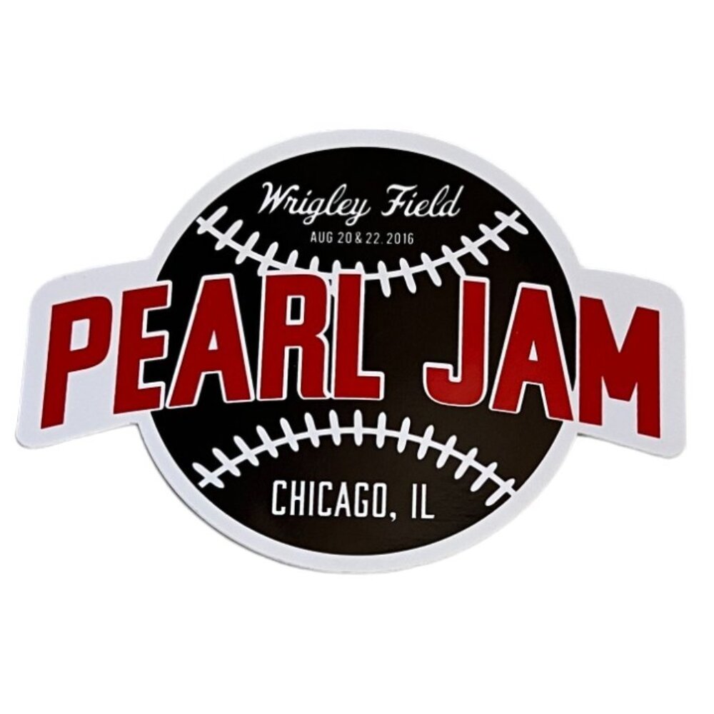 MINT Pearl Jam Wrigley Field, Chicago, Illinois, August 20 & 22, 2016 Sticker